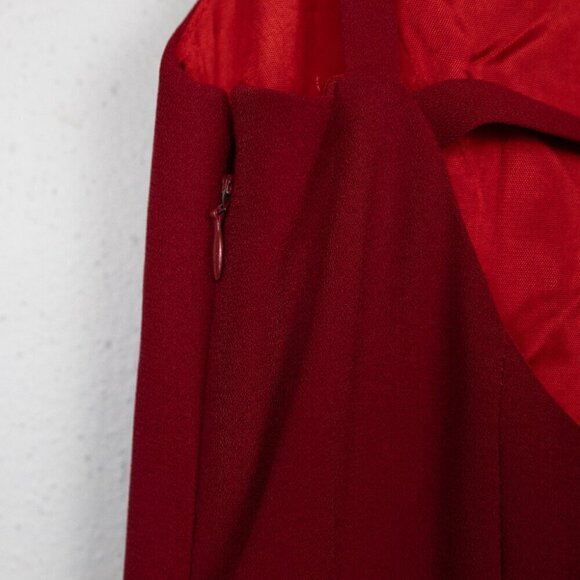 Vintage Rampage red sheath maxi dress-3 - Picture 4 of 6